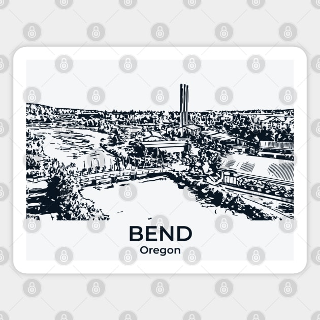 Bend - Oregon Magnet by Lakeric